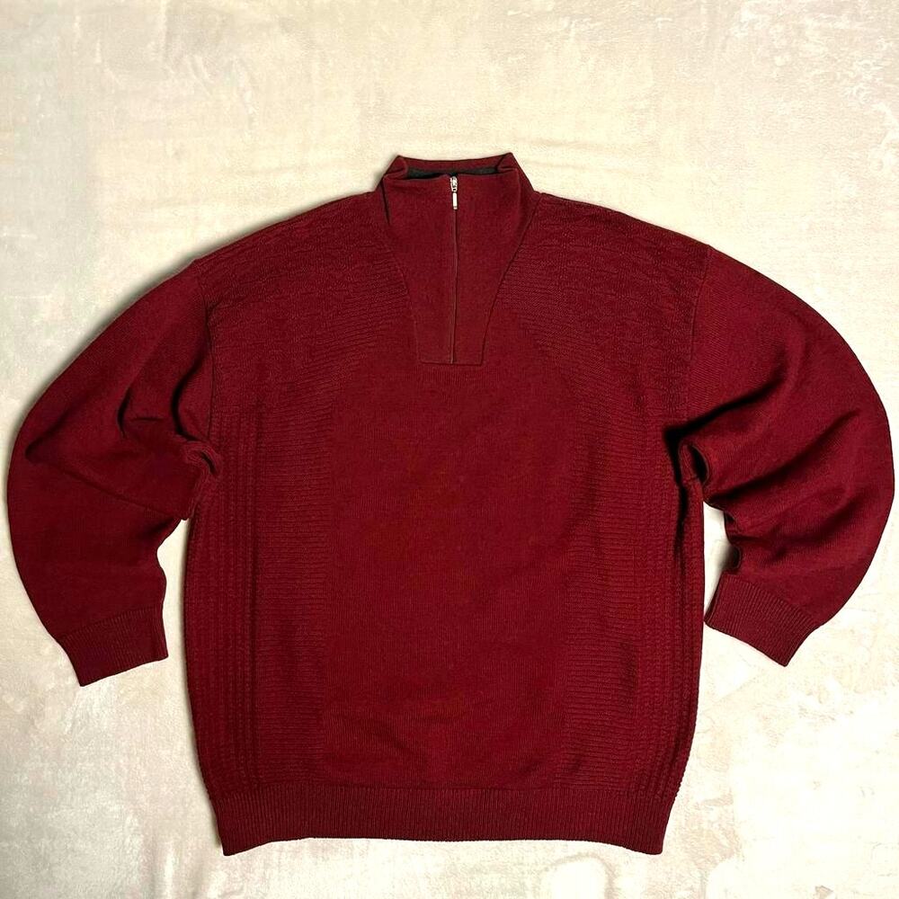 Canadian Cooper Wool Blend Sweater Men's Extra Large Pullover Jumper Maroon